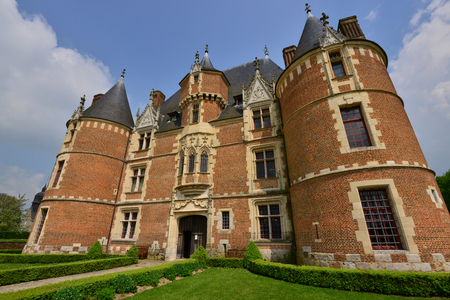 Martainville, France - may 13 2016 : the historical castle of the 16 th centuryのeditorial素材