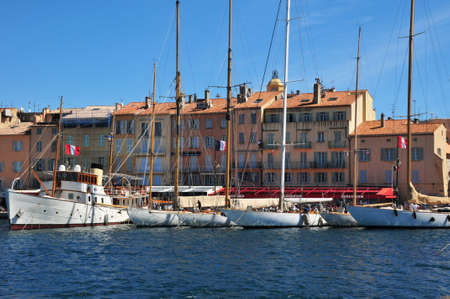 Saint Tropez; France - april 18 2016 : the picturesque old city in springのeditorial素材