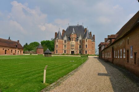 Martainville, France - may 13 2016 : the historical castle of the 16 th centuryのeditorial素材
