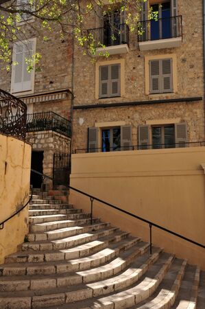 Antibes, France - april 15 2016 : the picturesque city in springのeditorial素材