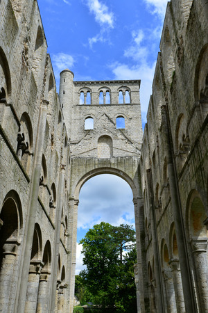 Jumieges, France - june 22 2016 : the Saint Pierre abbeyのeditorial素材