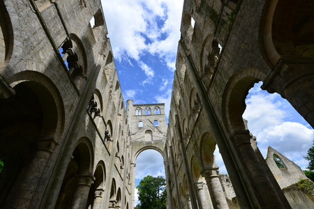 Jumieges, France - june 22 2016 : the Saint Pierre abbeyのeditorial素材