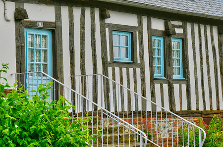 Ry, France - june 23 2016 : the picturesque village in summerのeditorial素材