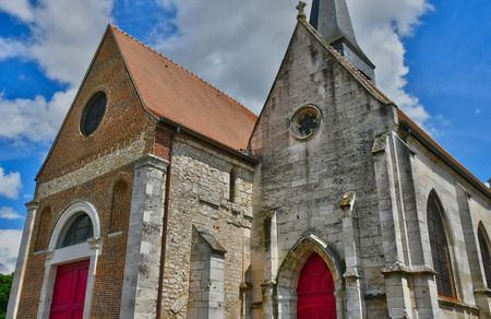 Duclair, France - june 22 2016 : the Saint Denis churchのeditorial素材