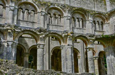 Jumieges, France - june 22 2016 : the Saint Pierre abbey