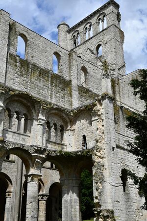 Jumieges, France - june 22 2016 : the Saint Pierre abbeyのeditorial素材