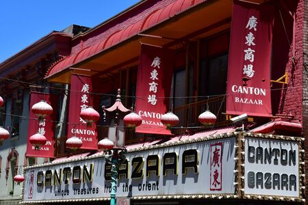 San Francisco; USA - july 13 2016 : Chinatown in the city centerのeditorial素材
