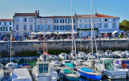 La Flotte, France - september 25 2016 : the picturesque portのeditorial素材