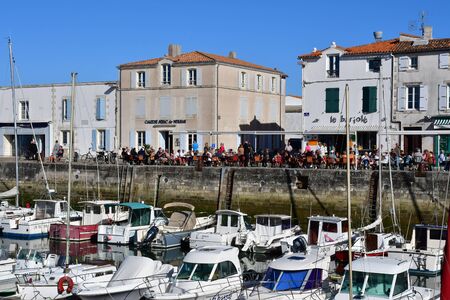 La Flotte, France - september 25 2016 : the picturesque portのeditorial素材
