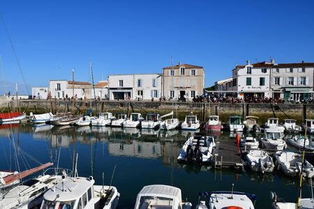 La Flotte, France - september 25 2016 : the picturesque portのeditorial素材