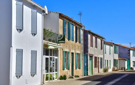 Sainte Marie de Re, France - september 25 2016 : the picturesque village in autumnのeditorial素材