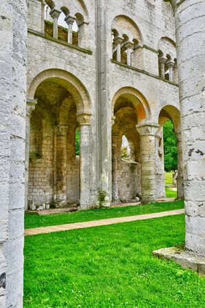 Jumieges, France - june 22 2016 : the Saint Pierre abbeyのeditorial素材