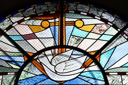 Loix, France - september 26 2016 : the Sainte Catherine churchのeditorial素材