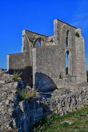 La Flotte, France - september 25 2016 : the Notre Dame de Re cistercian abbeyのeditorial素材
