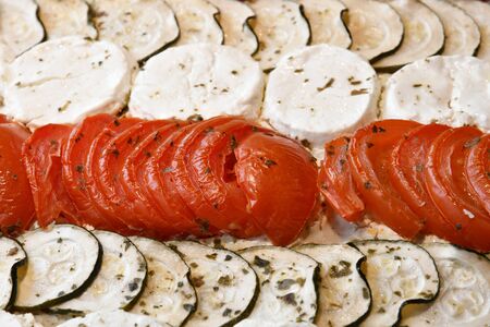 Saint Germain en Laye, France - june 12 2016 : food in a caterer shopのeditorial素材