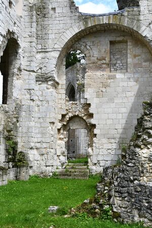 Jumieges, France - june 22 2016 : the Saint Pierre abbeyのeditorial素材