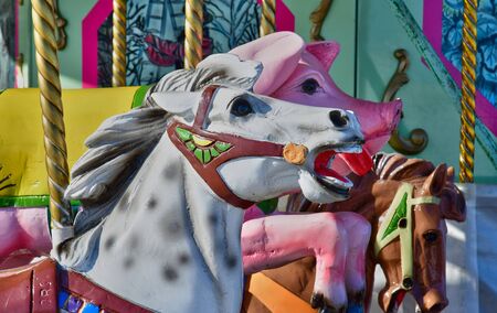 La Flotte, France - september 25 2016 : a merry go roundのeditorial素材