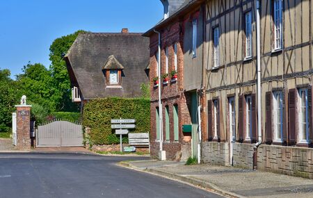 Vascoeuil, France - october 4 2016 : the village in autumnのeditorial素材