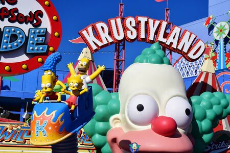 Los Angeles, Hollywood, USA - july 16 2016 : the Universal studios parkのeditorial素材