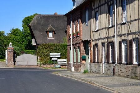 Vascoeuil, France - october 4 2016 : the village in autumnのeditorial素材