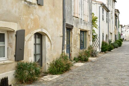 Saint Martin de Re, France - september 27 2016 : the picturesque village in autumnのeditorial素材