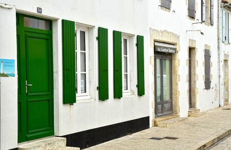 Ars en Re, France - september 26 2016 : the picturesque village in autumnのeditorial素材