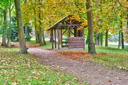 Poissy; France - october 26 2016 : the picturesque Messonier parkのeditorial素材