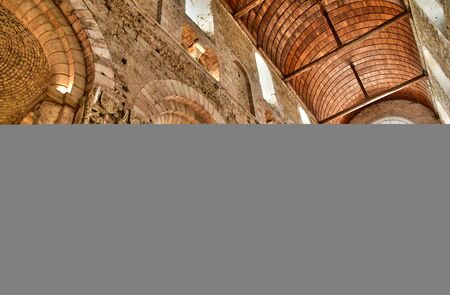 Bernay, France - august 11 2016 : the ancient abbatial churchの写真素材