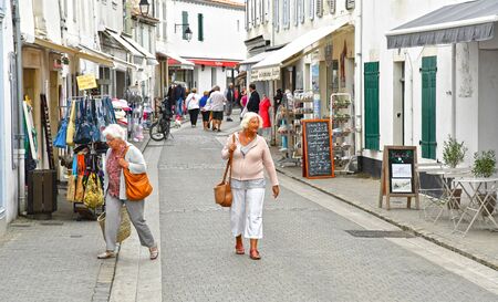 La Flotte, France - september 27 2016 : the picturesque village in autumn