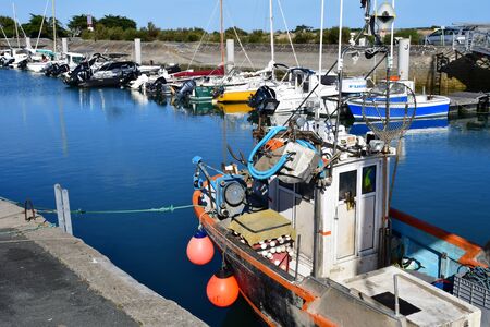 Ars en Re, France - september 26 2016 : boats in the portのeditorial素材