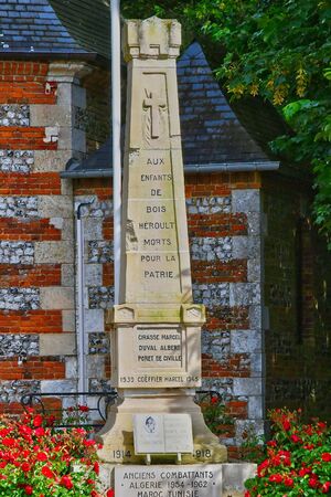Bois Heroult, France - june 23 2016 : the war memorialのeditorial素材