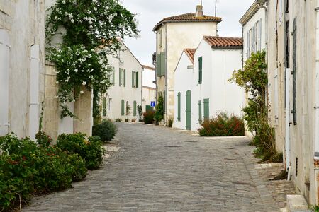 Saint Martin de Re, France - september 27 2016 : the picturesque village in autumnのeditorial素材