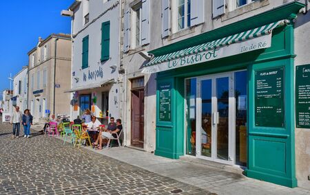 La Flotte, France - september 25 2016 : the picturesque village in autumnのeditorial素材