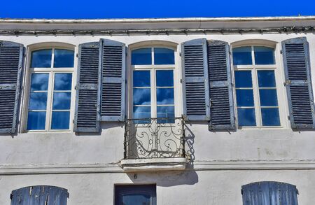 Saint Martin de Re, France - september 25 2016 : the picturesque village in the middle of the islandのeditorial素材