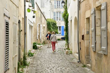 Saint Martin de Re, France - september 27 2016 : the picturesque village in autumnのeditorial素材