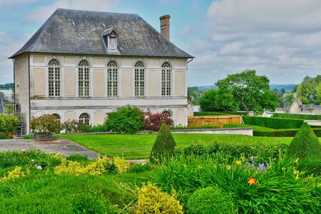 Saint Martin de Boscherville, France - june 22 2016 : the Saint Georges abbey in Seine Maritimeのeditorial素材
