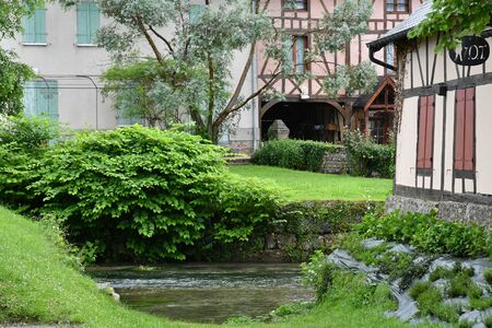 Ry, France - june 23 2016 : the picturesque village in summerのeditorial素材