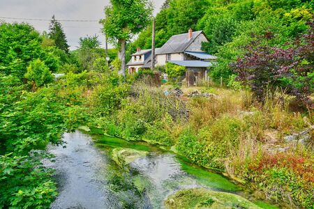 Saint Wandrille Rancon, France - june 22 2016 : the small villageの写真素材