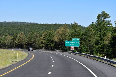 Arizona, USA - july 7 2016 : the interstate to Grand Canyonの写真素材