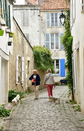 Saint Martin de Re, France - september 27 2016 : the picturesque village in autumnのeditorial素材