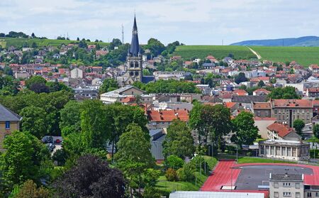 Epernay, France - july 26 2016 : the city seen from the de Castellane towerのeditorial素材