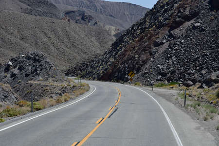 USA - july 11 2016 : road in the Death Valley National Parkのeditorial素材