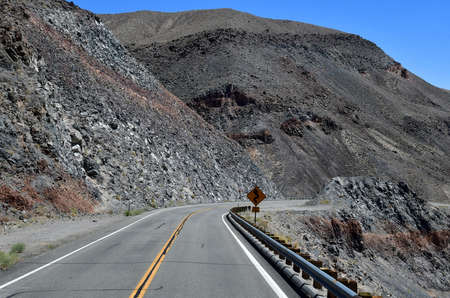 USA - july 11 2016 : road in the Death Valley National Parkのeditorial素材