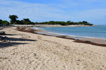 Les Portes en Re, France - september 26 2016 : the Trousse Chemise beachのeditorial素材