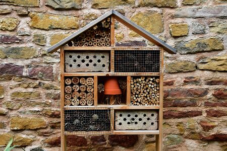 Eguisheim, France - july 23 2016 : insect hotel in the historical village in summerのeditorial素材