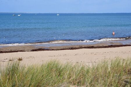 Les Portes en Re, France - september 26 2016 : the Trousse Chemise beach