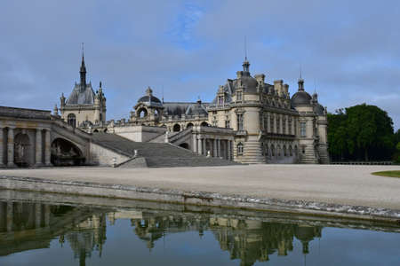 Chantilly, France - august 14 2016 : the castle of Chantillyのeditorial素材