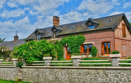 Bois Guilbert, France - june 23 2016 : the village in summerのeditorial素材