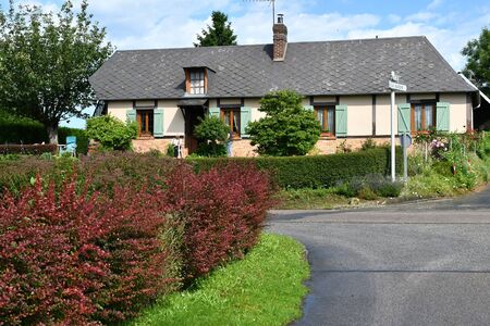 Bois Guilbert, France - june 23 2016 : the village in summerのeditorial素材