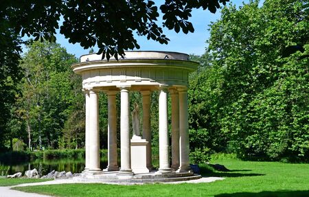 Chantilly, France - august 14 2016 : Venus temple in the park of the castle of Chantillyのeditorial素材